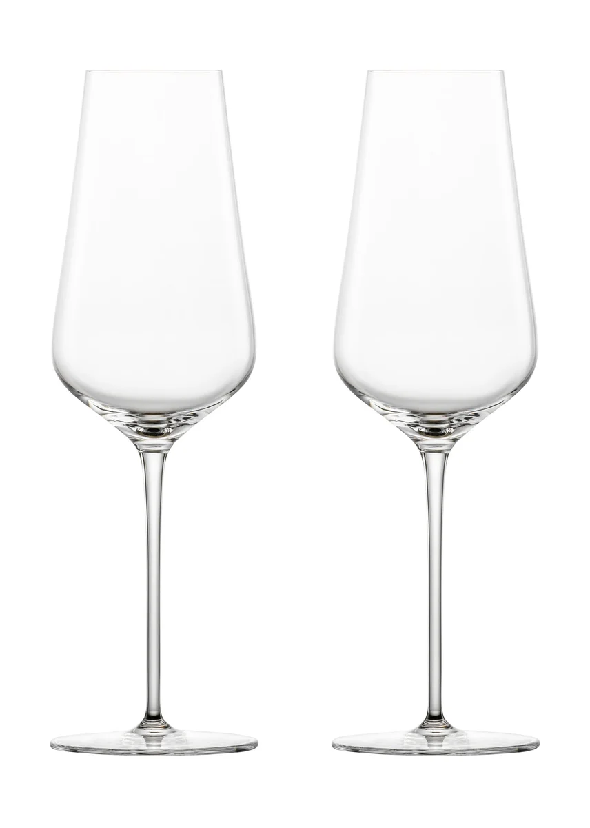 Champagnerglas 2er-Set Duo mit Moussierpunkt