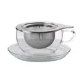 Teetasse mit Edelstahlsieb 0,4 l Tea Time Trendglas