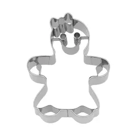 Ausstecher Gingerwoman 8 cm mit Innenprägung Edelstahl RBV Birkmann
