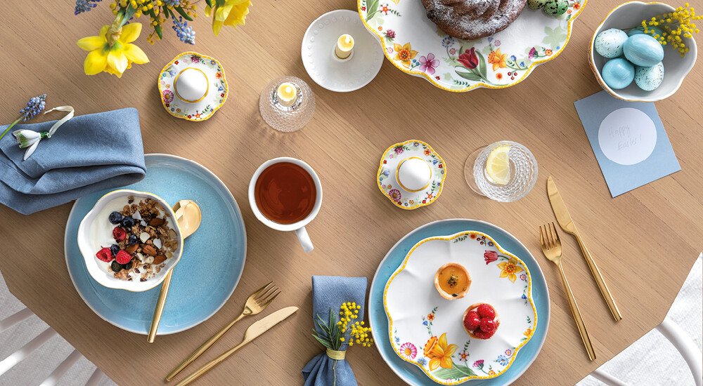 tischwelt Villeroy und Boch spring awakening Frühlingsgeschirr-Blumengeschirr