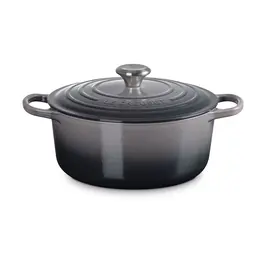 Bräter mit Deckel 26 cm Signature flint Le Creuset
