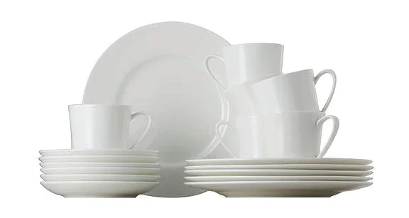Kaffeeset 18 tlg. Jade weiss