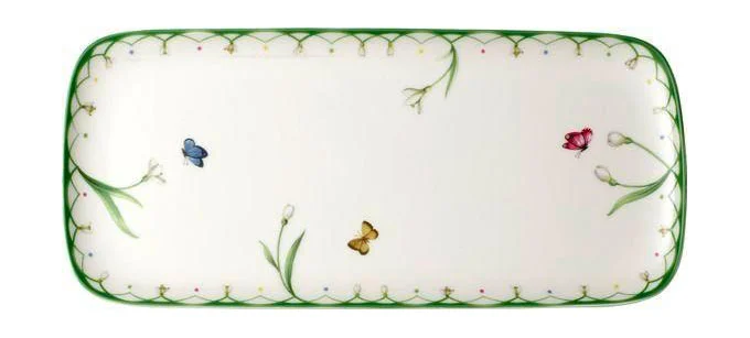 Kuchenplatte 35x16cm rechteckig Colourful Spring