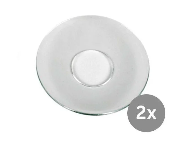 Kerzenmanschette 2er-Set klar