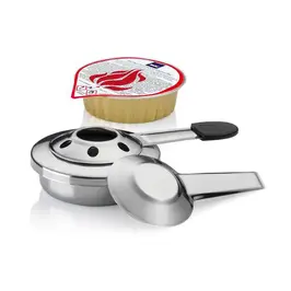 Pastenbrenner-Set Vesuv 2-tlg. silber Kela