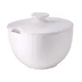 Zuckerdose 0,25 l Fine Bone China Classic weiß Dibbern