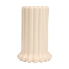 Vase 24 cm Tubular beige Design Letters