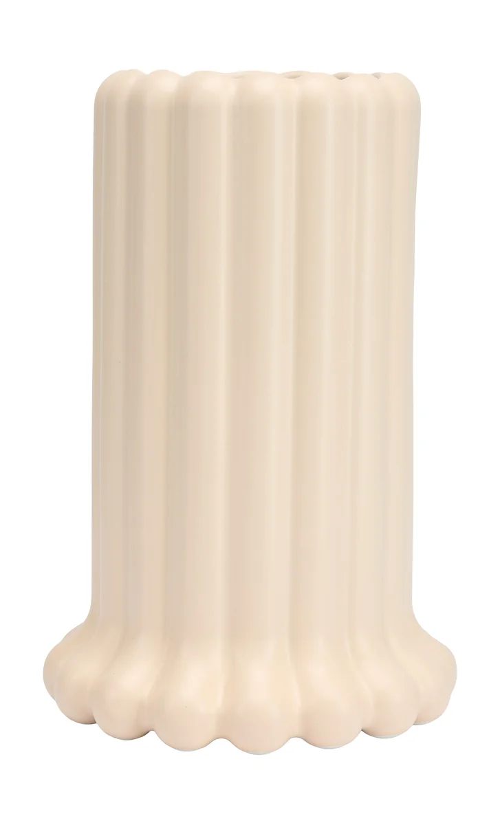 Vase 24 cm Tubular beige