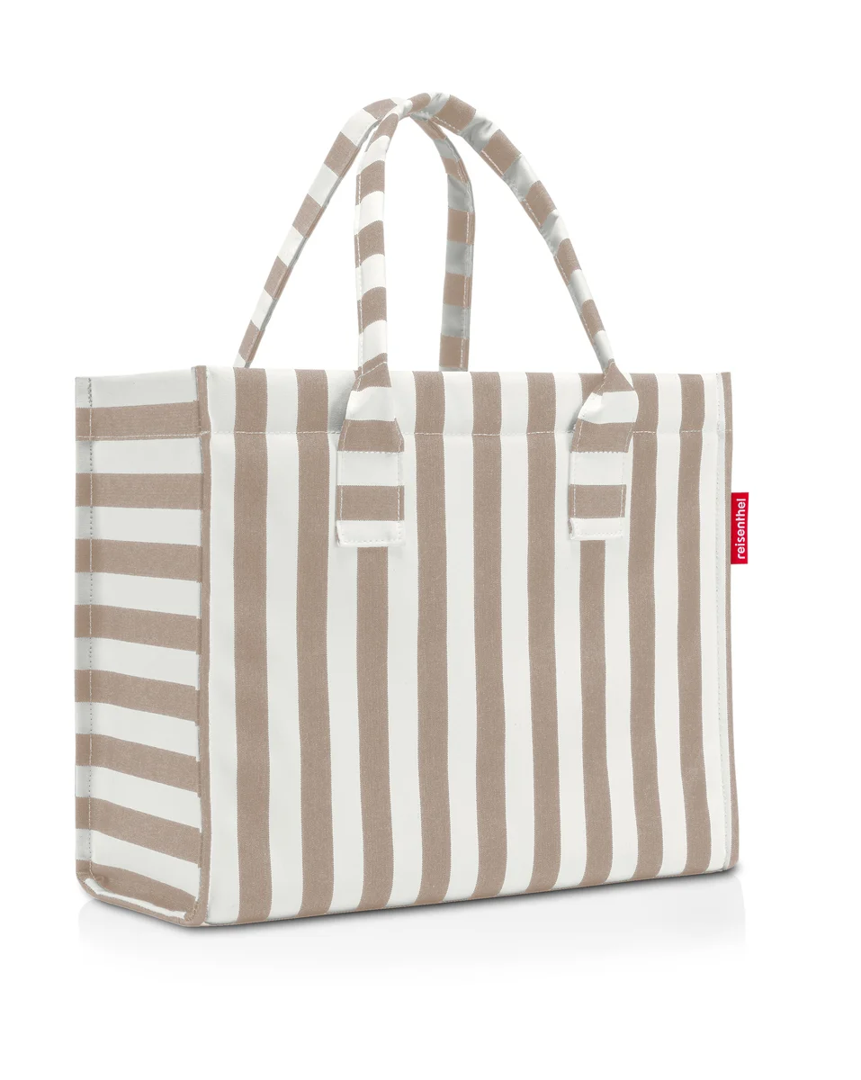 Daily Shopper 42x35x17 cm Summerstripes Coffee