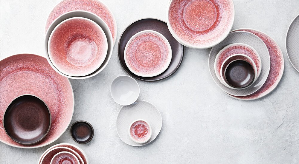 rosenthal junto tischgedeck teller geschirr tischgedeck schlicht bunt