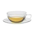 Teetasse mit Untere 0,2 l Opus klar Trendglas