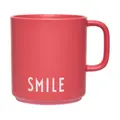 Henkelbecher 8 cm Favourite Smile rose Design Letters