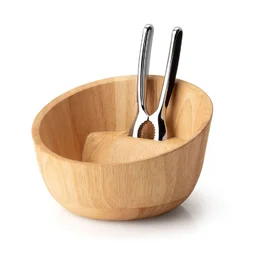 Nussschale mit Qualitätsknacker 19 cm Gummibaum Continenta
