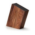 Messerblock m. flex. Einsatz Walnuss 28,5x8x19cm Continenta