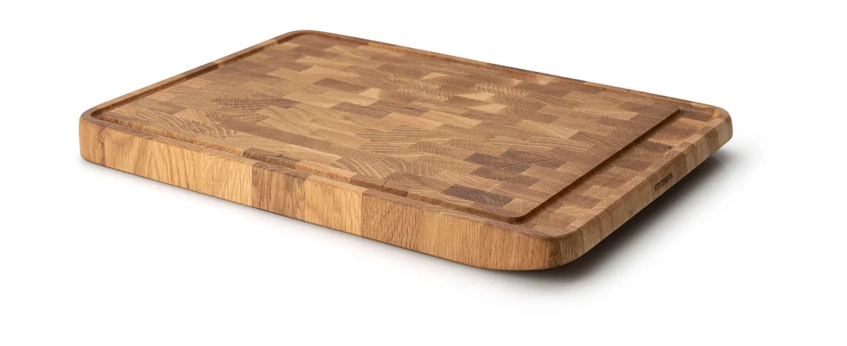 Tranchierbrett 46x32x3 cm Eiche Stirnholz