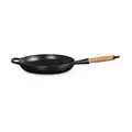 Bratpfanne 28 cm m. Holzgriff Signature schwarz Le Creuset