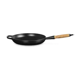Bratpfanne 28 cm m. Holzgriff Signature schwarz Le Creuset