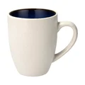 Henkelbecher 30cl dunkelblau/weiss Bitz