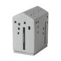 Lichthaus grau 5,8x8,2x10cm Räder