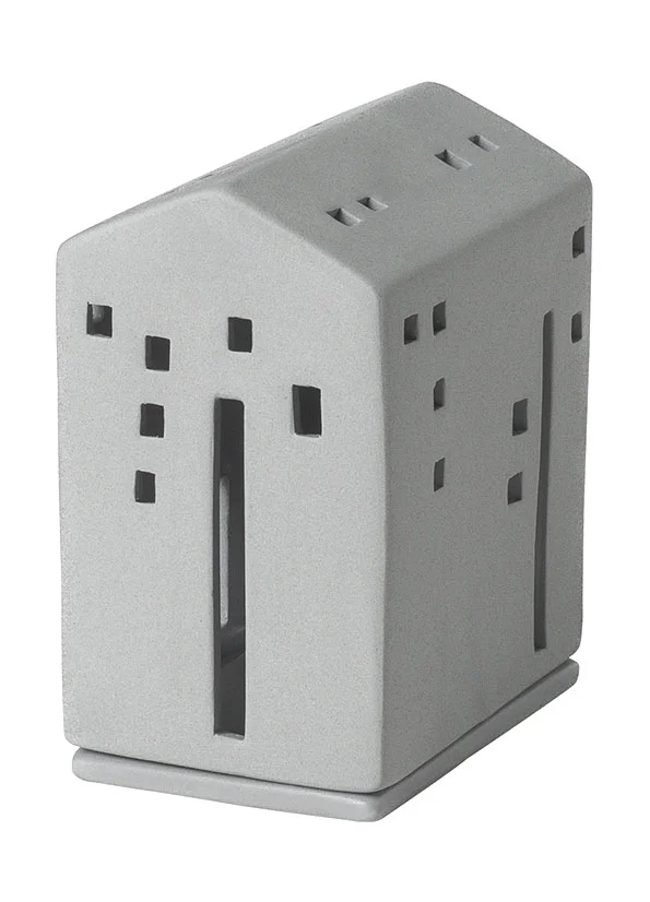 Lichthaus grau 5,8x8,2x10cm