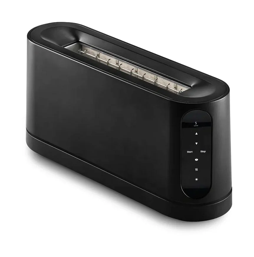 Toaster Long Slot 41x11x20 cm schwarz
