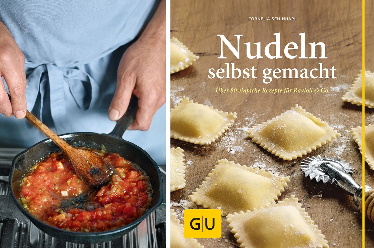 Tomatensugo neu mit Buch