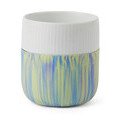 Becher 0,35 Contrast Gerippt gelb blau Royal Copenhagen