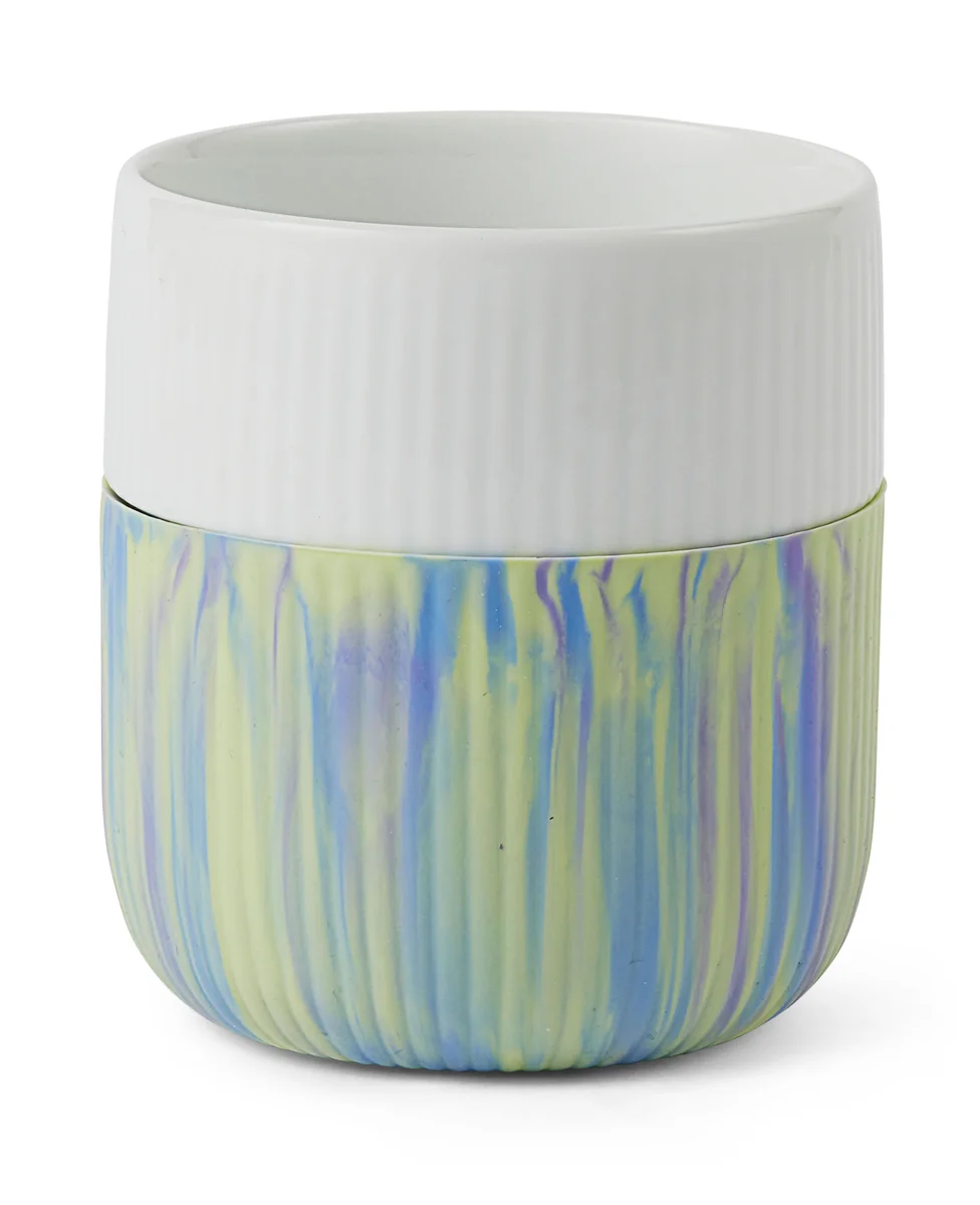 Contrast Gerippt Marmor Becher 0,35 l Northern Lights