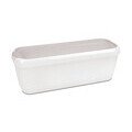 Eisbehälter für Speiseeis doppelwandig 28x10x10cm Kunststoff grau Städter