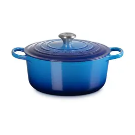 Bräter mit Deckel 26 cm Signature azure Le Creuset