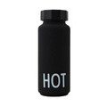 Thermoflasche 0,5 l Hot&Cold Hot schwarz Design Letters