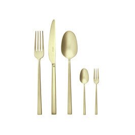Besteck-Set 60-tlg. Rock Antique PVD Champagne Sambonet