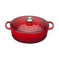 Bräter m.D. oval 29 cm Guss Signature kirschrot Le Creuset