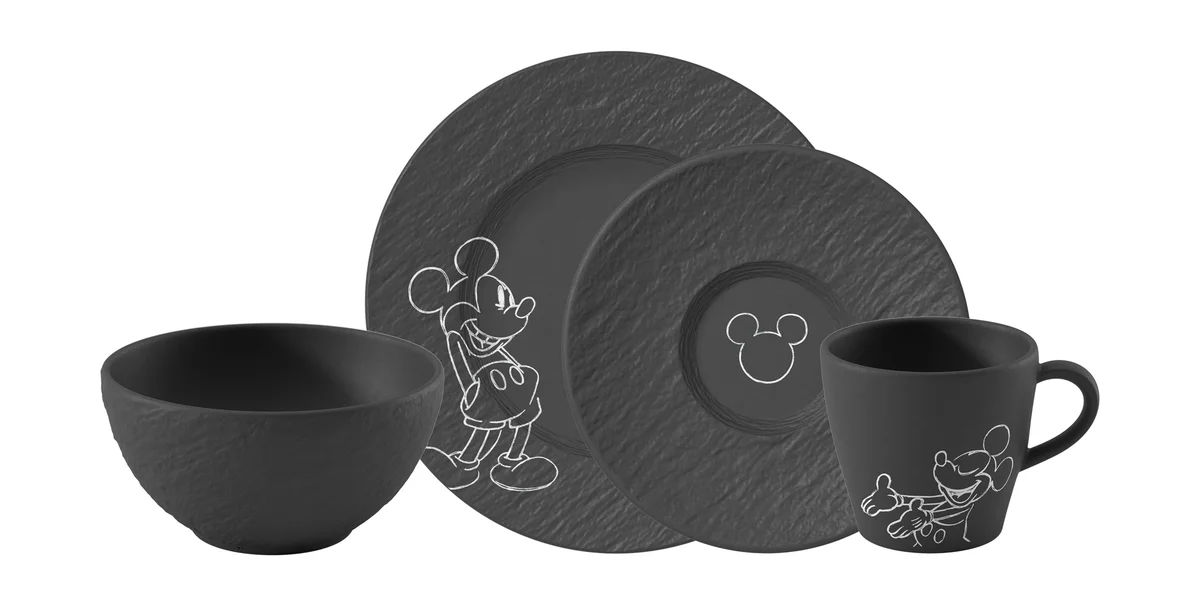 Frühstücks-Set 4-tlg. Manufacture Rock – Mickey Mouse