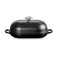 Ovaler Brot Bräter 29cm Schwarz Matt Gusseisen - Signature Le Creuset