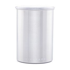 Kaffeedose 17,5 cm silber Airscape