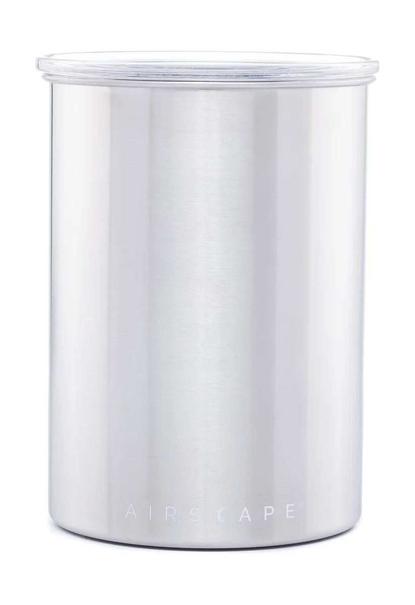 Kaffeedose 500 g 18 cm silber