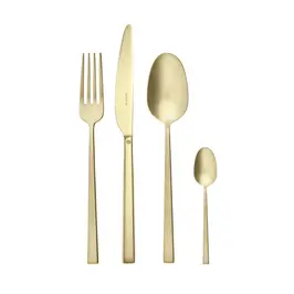 Besteck-Set 24-tlg. Rock Antique PVD Champagne Sambonet