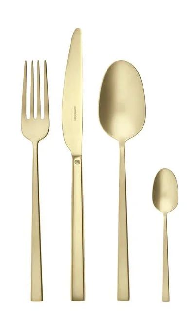 Besteck-Set 24-tlg. Rock Antique PVD Champagne
