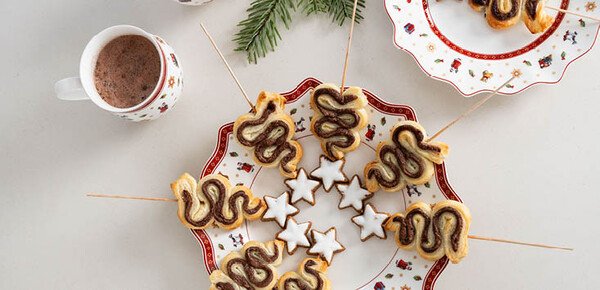 Blätterteig-Tannenbäume