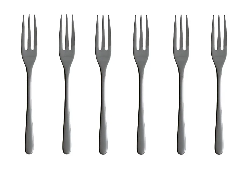 Kuchengabel 6 St. Taste Edelstahl/PVD schwarz