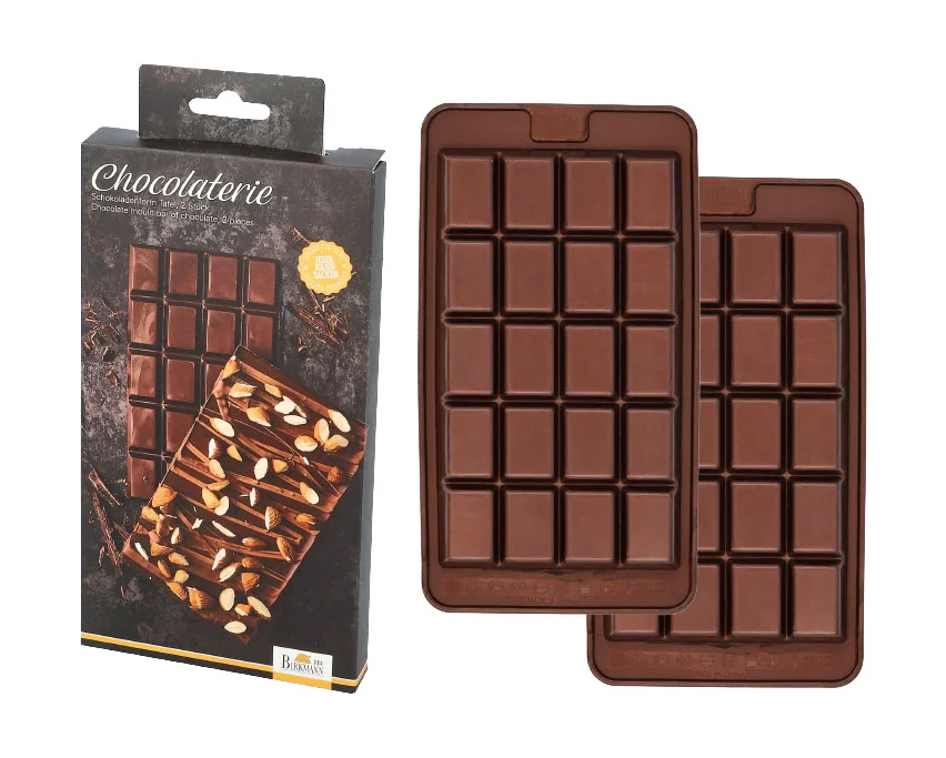 Schokoladentafelform 2-tlg. Chocolaterie braun