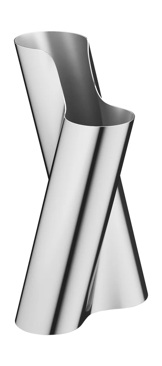 Vase 34 cm Lituus edelstahl