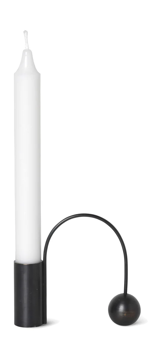 Kerzenhalter 11 cm Balance schwarz