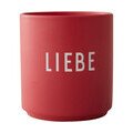 Lieblingsbecher 8 cm Deutsche Kollektion Liebe rot Design Letters