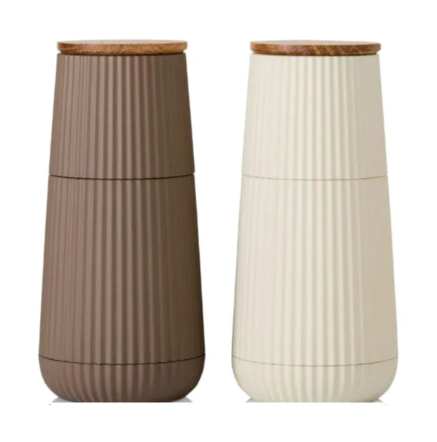 Set Pfeffer- und Salzmühle Scape, CeraCut® hellbeige u. dunkelbeige