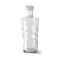 Wasserflasche Swirl Wave 0,75l Transparent Paveau