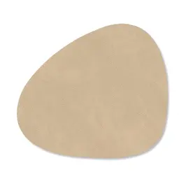 Glasuntersetzer 11x13 cm Curve Nupo sand LINDDNA