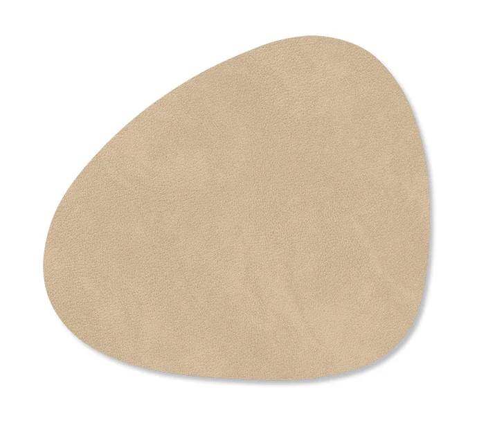 Glasuntersetzer 11x13 cm Curve Nupo sand