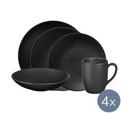 Geschirr-Set 20-tlg. Bella Vista Schwarz ASA